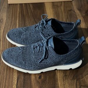 Cole Haan Dark Blue Knit Sneakers